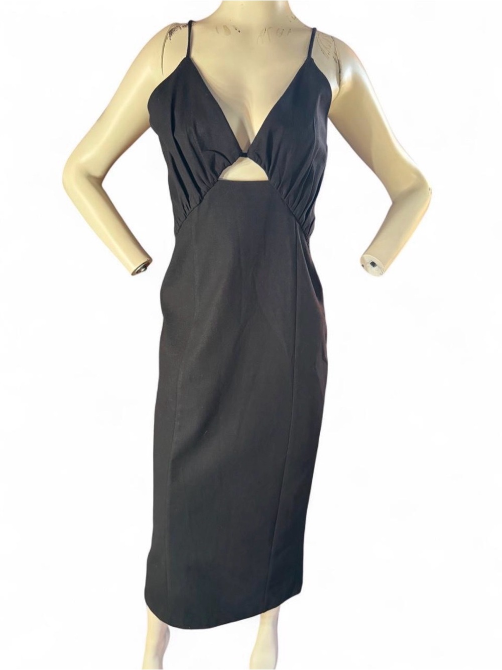 NWT ZARA midi dress w cutout detail